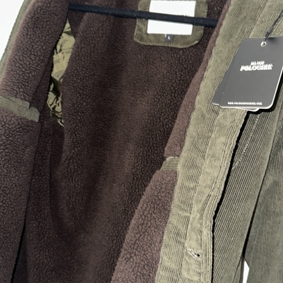 Army Green Retro Corduroy Jacket - Picture 3 of 3